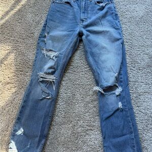 Abercrombie & Fitch Blue Mom Jeans
